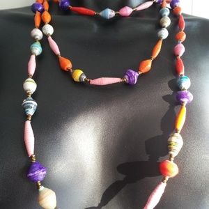 ♥️VINTAGE ARTISAN♥️African Handmade Long Necklace